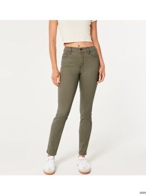 Hollister  khaki  High-Rise Slim Jeans 32
